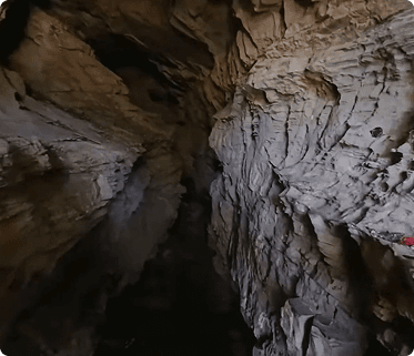Inside the cave